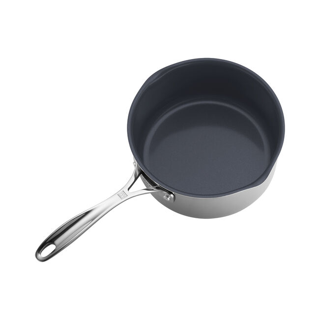 3 qt, Non-stick, Stainless Steel Ceramic Saucepan