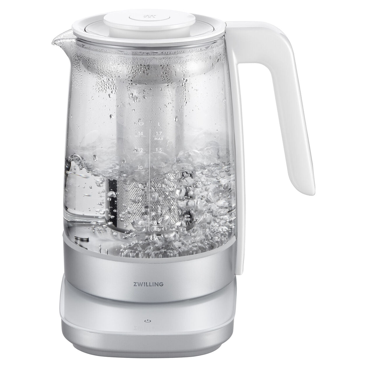 1.7 l, Glass Kettle - Silver