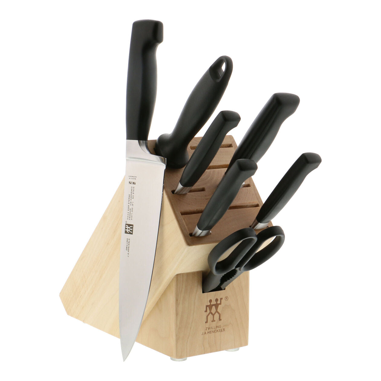 8-pc, Knife block set, natural