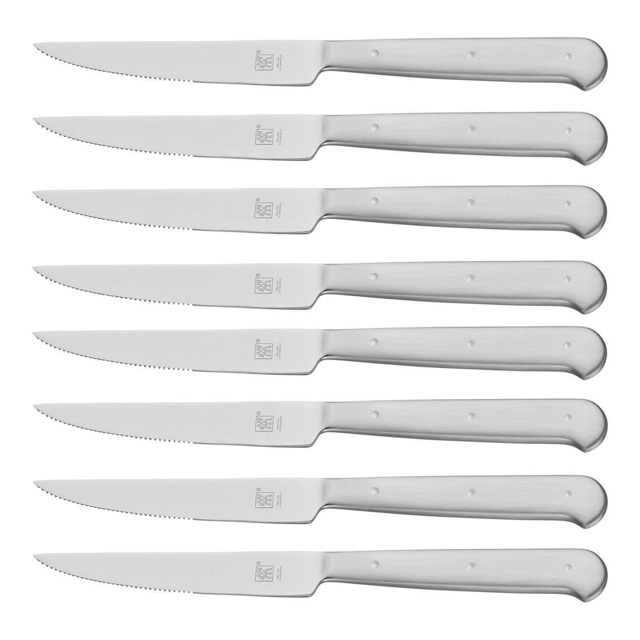 8-pc, Stainless Steel Porterhouse Steak Knife Set In Black Presentation Box