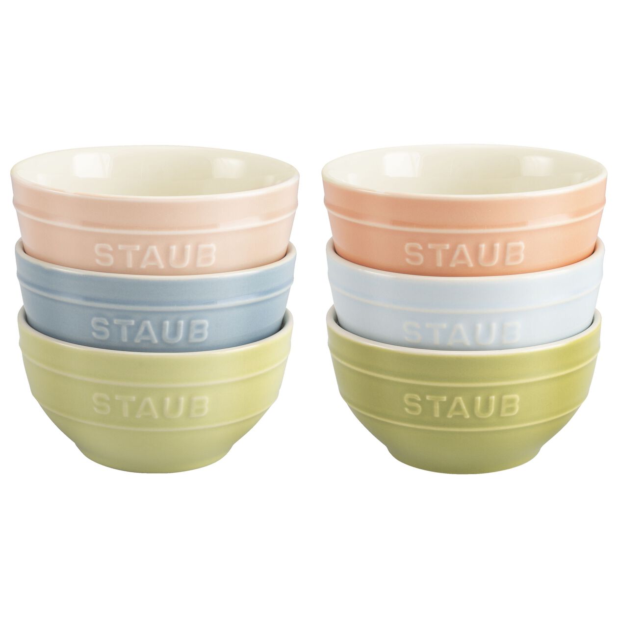 4.5-inch / 6-pc, Bowl set macaron, mixed colors