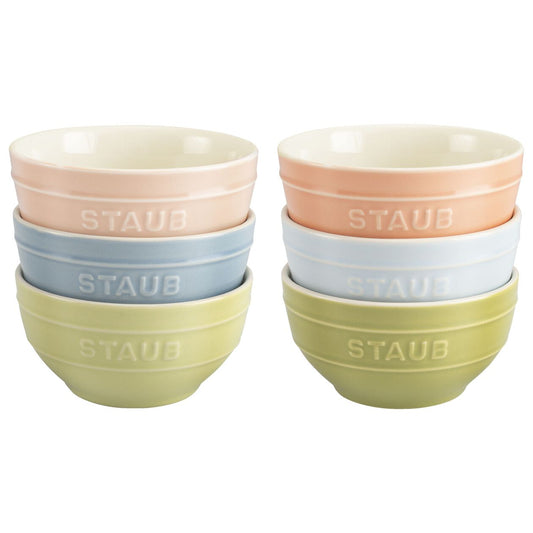 4.5-inch / 6-pc, Bowl set macaron, mixed colors