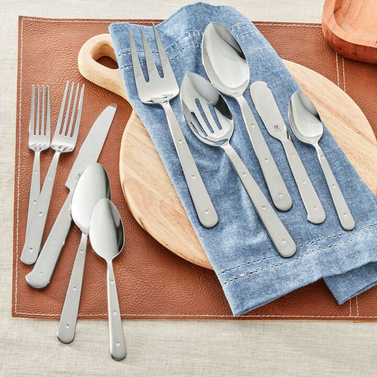 45-pc, 18/10 Stainless Steel, Flatware Set, Silver