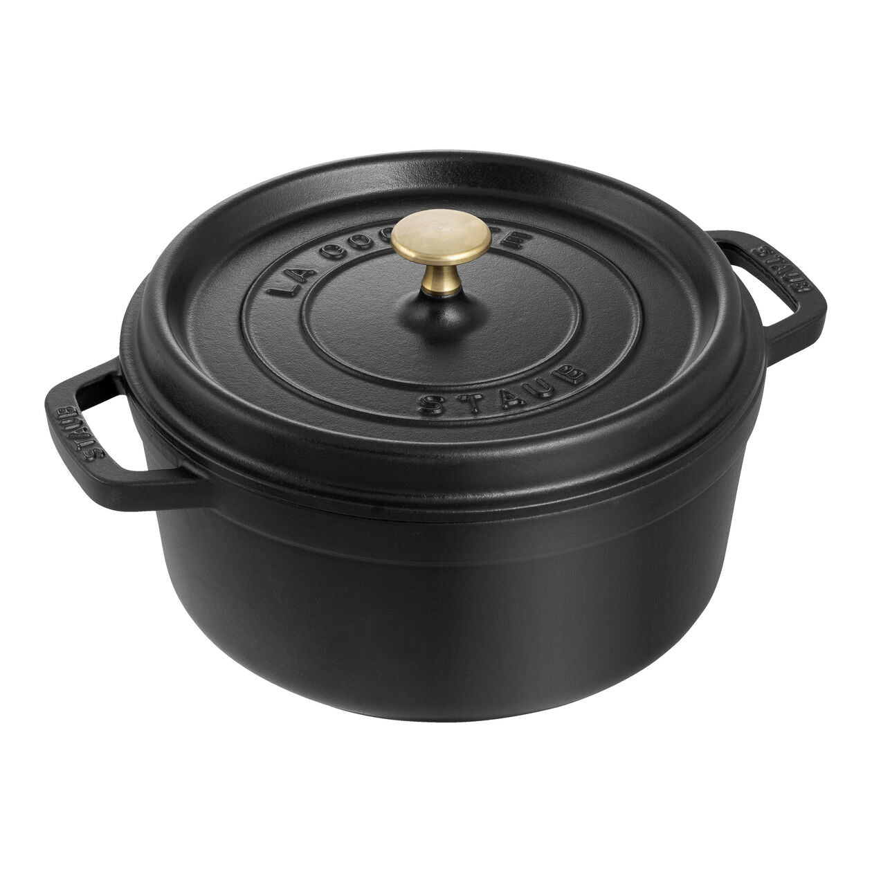 7 qt, Round, Dutch Oven, Black Matte