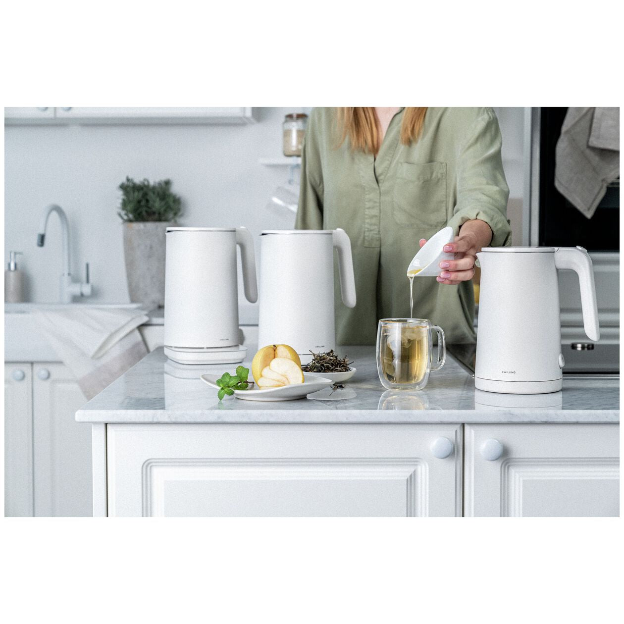 1 l, Cool Touch Electric Kettle - White