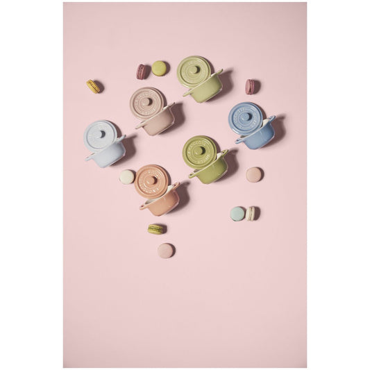 6-pc, Mini Round Dutch Oven Set Macaron, mixed colors