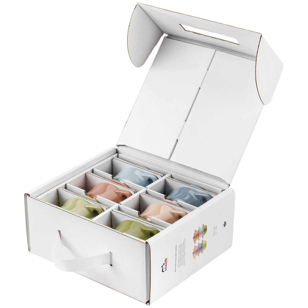 6-pc, Mini Round Dutch Oven Set Macaron, mixed colors