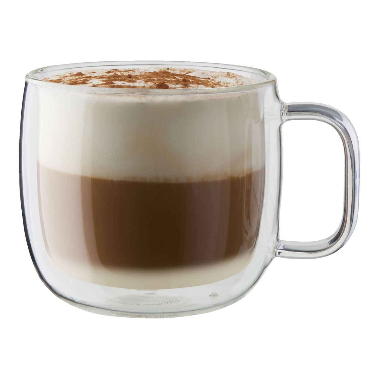 2-pc, Cappuccino Glass Mug Set