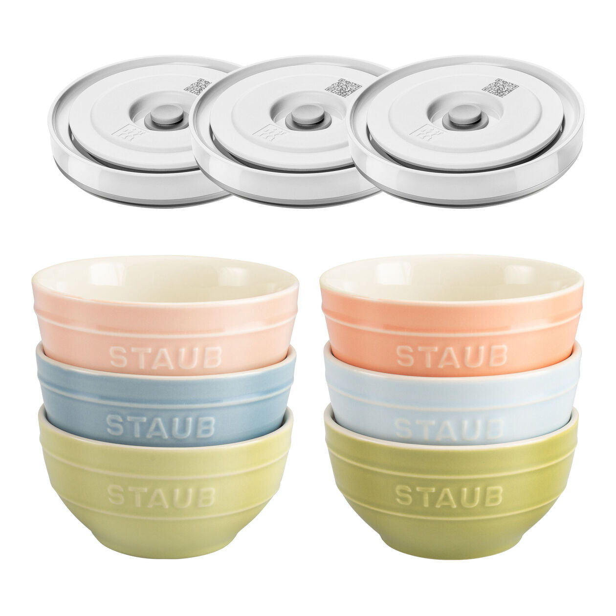 Macaron Bowl set with Vacuum Lid