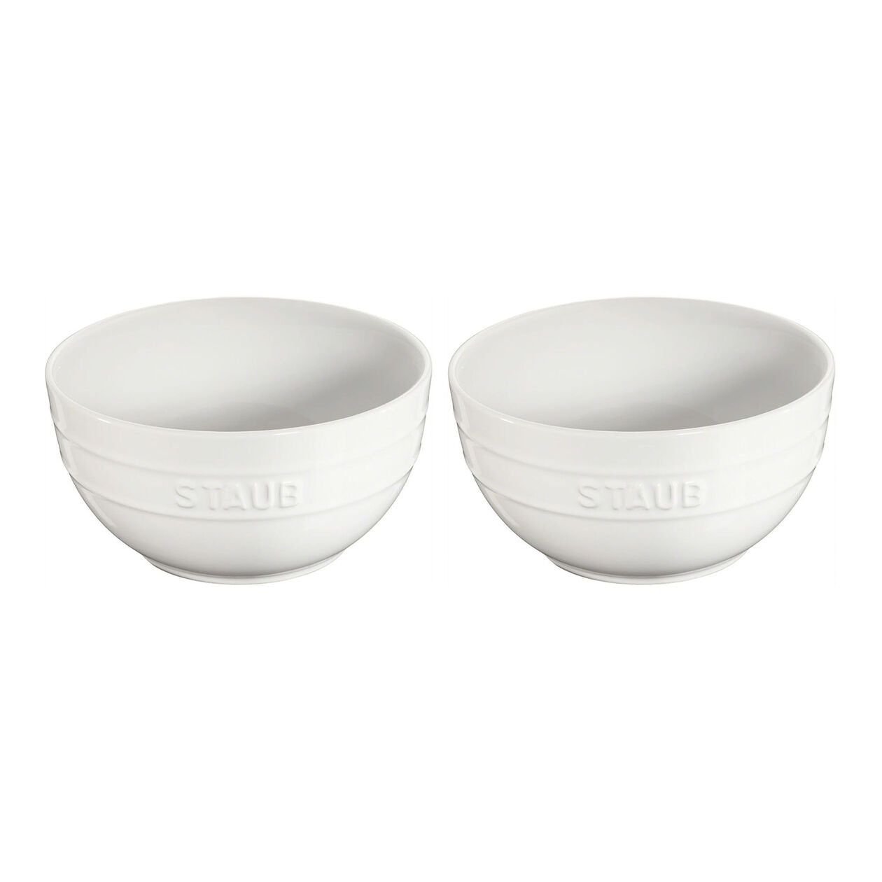 6.5-inch / 2-pc, Large Universal Bowl Set, white