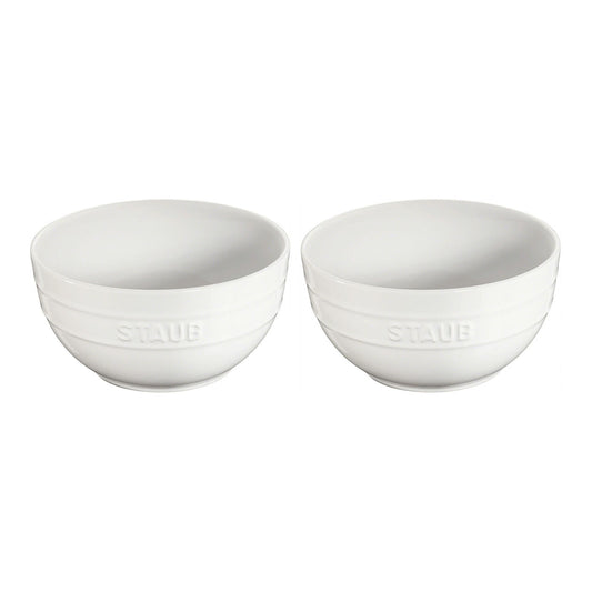 6.5-inch / 2-pc, Large Universal Bowl Set, white
