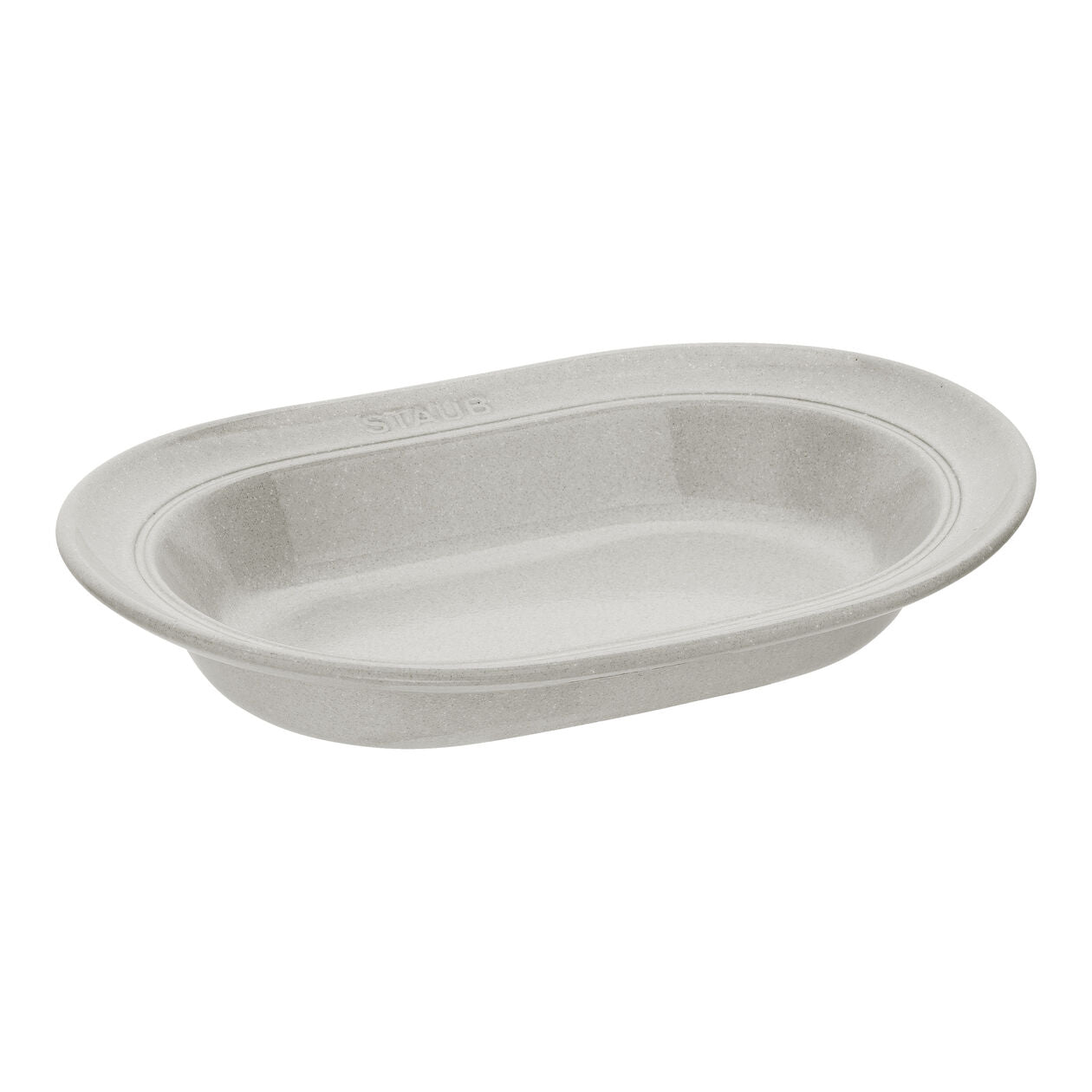 10-inch, oval serving dish, white