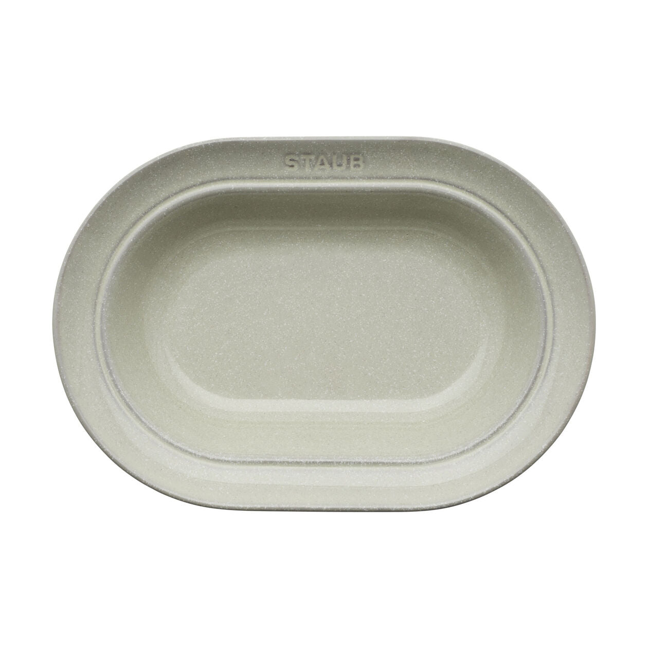 10-inch, oval serving dish, white