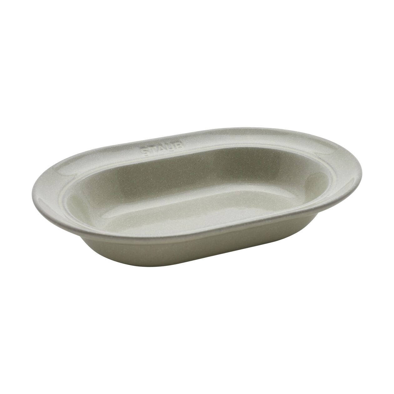 10-inch, oval serving dish, white