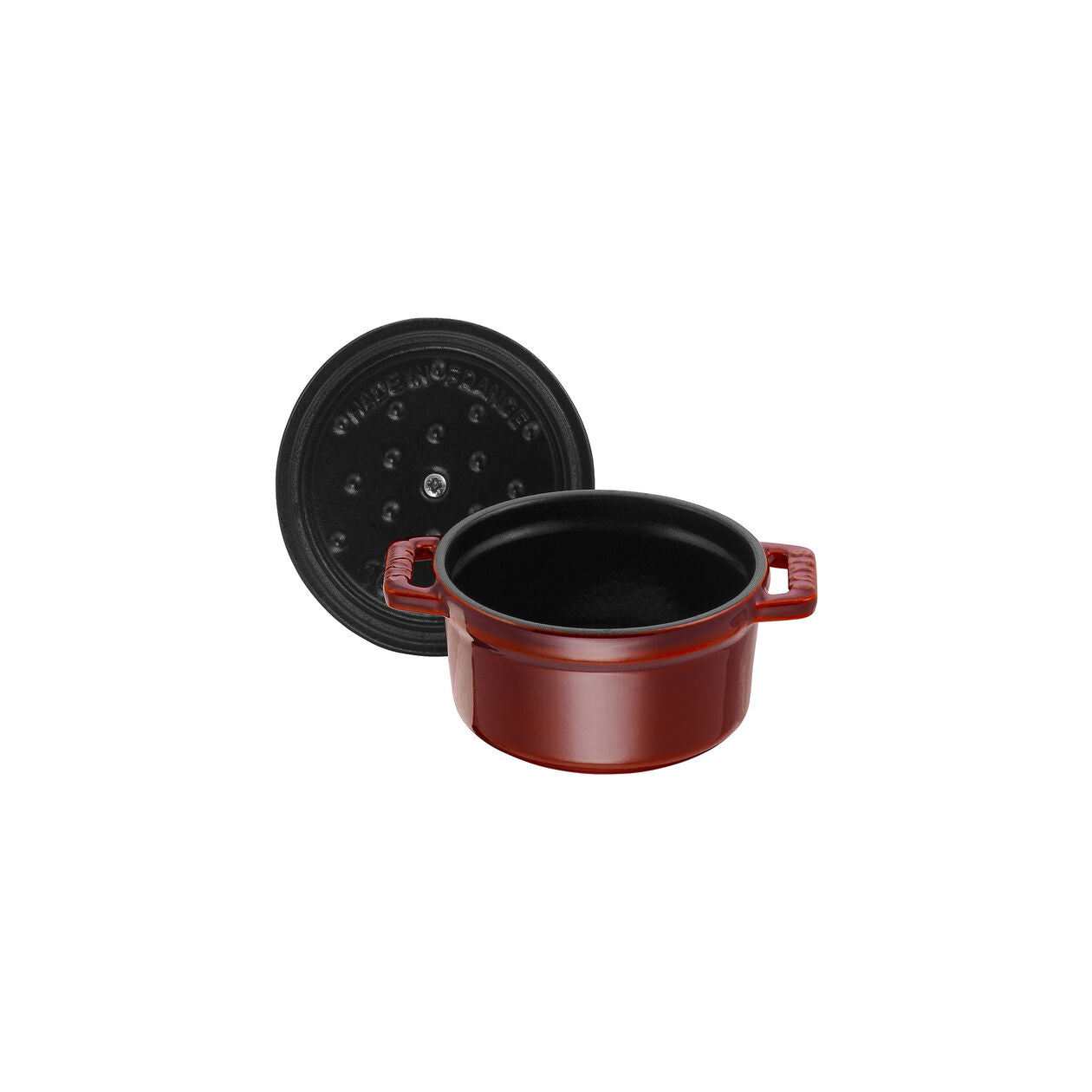 0.275 qt, Mini Round Dutch Oven, grenadine